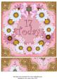 Pale Pink Daisy 17 Today 3D Ring 8in Picture Sheet