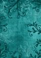 Swirl Edge Teal Vintage Tea A4 Backing Paper