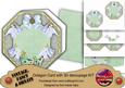 Baby Boy Mint Lace Octagon Decoupage Card Kit