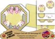 Baby Girl Lemon Lace Octagon Decoupage Card Kit