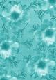 Blossom Swirls Teal A4 Backing Paper