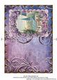 Beautiful Lavender Scene Scallop Edge Card
