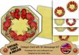 Red Poppy Lemon Lace Octagon Decoupage Card Kit