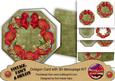 Red Poppy Olive Lace Octagon Decoupage Card Kit