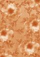 Burnt Orange Blossom Swirl A4 Backing Paper