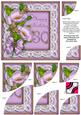 Lilac Poppy 30 Birthday 6in Duo Corner Stacker