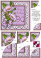 Lilac Poppy 90 Birthday 6in Duo Corner Stacker