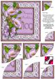 Lilac Poppy 100 Birthday 6in Duo Corner Stacker