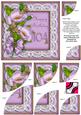 Lilac Poppy 104 Birthday 6in Duo Corner Stacker