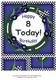 Blue Racing Car 8 Today 8in Picture Sheet