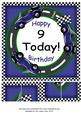 Blue Racing Car 9 Today 8in Picture Sheet