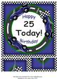 Blue Racing Car 25 Today 8in Picture Sheet