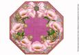 Pink Poppy Cerise Lace Octagon 8inch Picture Sheet