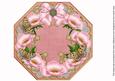 Pink Poppy Pink Lace Octagon 8inch Picture Sheet