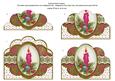 Pink Candle Glitter Anglaise Scallop Bottom Stacker