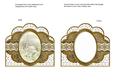 Cream Church Glitter Anglaise Scallop Card Base and Frame