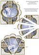 Blue Winter Walk Anglaise Scallop Deco Stacker