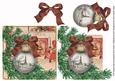 Church Lights Fireplace Bauble Decoupage Step by Step Sheet