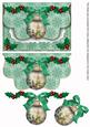 By Candlelight Bauble Flap Decoupage Step by Step Sheet