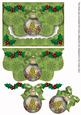 Village Tree Bauble Flap Decoupage Step by Step Sheet