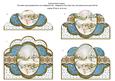Pretty Snow Scene Blue Anglaise Scallop Bottom Stacker
