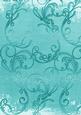Teal Grunge Swirl A4 Backing Paper