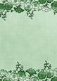 Mint Green Floral Metallic Edge A4 Backing Paper
