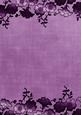 Purple Floral Metallic Edge A4 Backing Paper