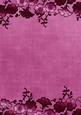 Cerise Floral Metallic Edge A4 Backing Paper