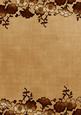 Vintage Tea Floral Metallic Edge A4 Backing Paper