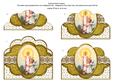 Christmas Candle Angel Gold Anglaise Scallop Bottom Stacker
