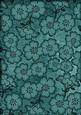 Dusky Teal All Over Floral Blossom A4 Backing Paper