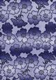 Blue Metallic All Over Floral Blossom A4 Backing Paper