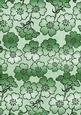 Mint Green Metallic All Over Floral Blossom A4 Backing Paper