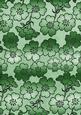 Mid Green Metallic All Over Floral Blossom A4 Backing Paper