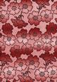Red Metallic All Over Floral Blossom A4 Backing Paper