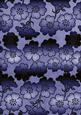 Dark Blue Metallic All Over Floral Blossom A4 Backing Paper