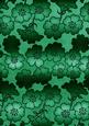 Dark Green Metallic All Over Floral Blossom A4 Backing Paper