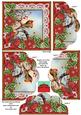 Red Robin Red Poinsettia 5in Scallop Bottom Stacker