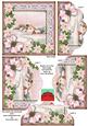 Pink Snow Church Poinsettia 5in Scallop Bottom Stacker