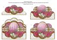 Pink Poinsettia Candle Anglaise Scallop Bottom Stacker