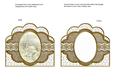 Cream Village Church Natural Scallop Card Shaker Frame