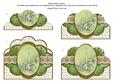 Green Poinsettia Candle Anglaise Scallop Bottom Stacker