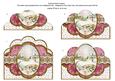 Pretty Snow Scene Pink Anglaise Scallop Bottom Stacker
