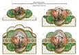 Christmas Lantern 2 Green Anglaise Scallop Bottom Stacker