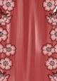 Red Painted Blossom Edge A4 Backing Paper