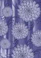 Blue Painted Big Floral A4 Backing Paper