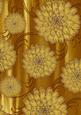 Gold Painted Big Floral A4 Backing Paper