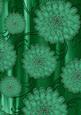 Dark Green Painted Big Floral A4 Backing Paper