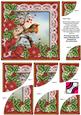 Red Robin Poinsettia 6in Duo Corner Stacker